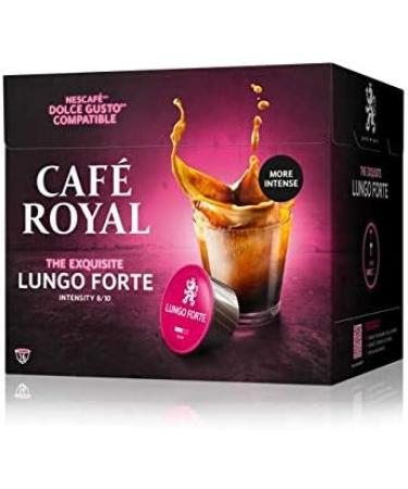Caf Royal Lungo Forte 16 Pods Compatible with NESCAFE Dolce Gusto System Intensity 8/10 - Buy Online on GoSupps.com