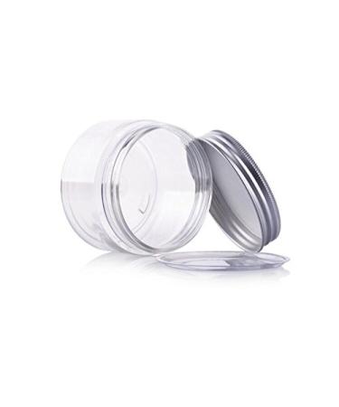 Empty PET Cosmetic Containers with Aluminum Caps 50g/100g/150g Perfect for Creams Lotions & Makeup - Pack of 6 - Buy Online on GoSupps.com