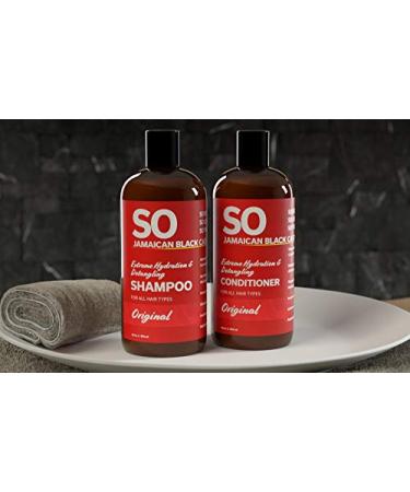 Jamaican Black Castor Oil Extreme Hydration & Detangling Shampoo - 12 Oz | Prevent Hair Damage, Get Silky Soft Shine | For Men & Women, All Hair Types - Buy Online on GoSupps.com