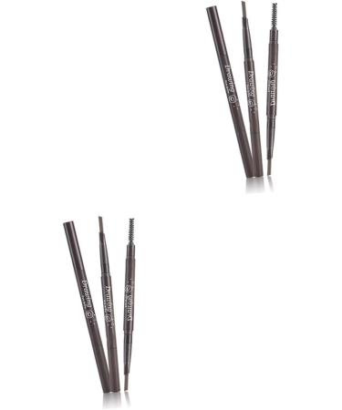 Angoily 2pcs 2 1 Eyebrow Brush Eyebrow Filler Eyebrow Pencil Brush Makeup Tools Double Head To Rotate - Buy Online on GoSupps.com