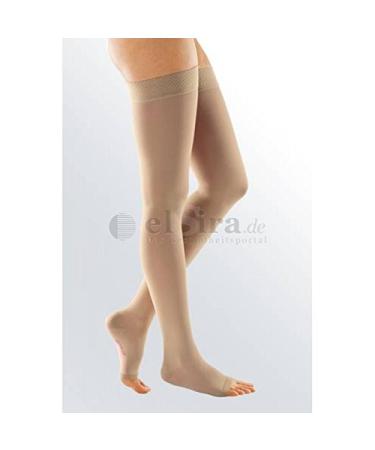 medi mediven forte KKL2 AD knee-length nopped adhesive bandage short open toe black III
