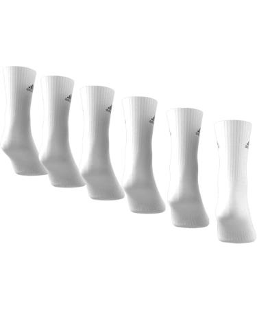 Buy adidas Unisex Cushioned Sportswear Crew Socks - 6 Pairs (White/Black) | Best International Shipping - Buy Online on GoSupps.com