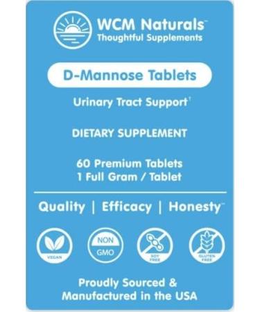D-Mannose Tablets (60ct) - Non-GMO | Natural UTI Support - Buy Online on GoSupps.com