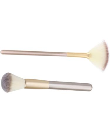 FRCOLOR 5 Sets Makeup Brush Facial Fan Makeup Brush Makeup Blush Setting Powder Applicator Facial Tool Makeup Fan Woman Make up Corrugated Silk Nylon Wool - Buy Online on GoSupps.com