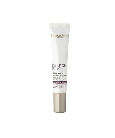 Bottega Verde Bottega Verde - Ialuron Plus eye contour cream SPF 15 with hyaluronic acid and white flower extracts anti-wrinkle and plumping effect reduces wrinkles and dark circles for skin