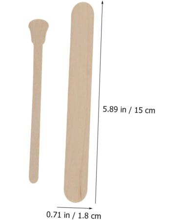 CABILOCK 400 STK Waxed Wooden Applicator Sticks - Portable Wax Tools for Hair Removal & Makeup - Ideal for Waxing Booths - Buy Online on GoSupps.com