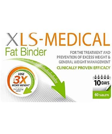 XLS-Medical Fat Binder 60 Tablets - Reduce Appetite, Calorie Intake & Weight - With Litramine - 10-Day Trial Pack (60 Count) - Buy Online on GoSupps.com