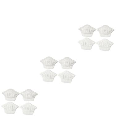 NOLITOY 6 Pairs Follow up Mules for Women Heels Womens Shoes Heels Gold Shoes for Women Heels Shoe Inserts for Heels Heel Insoles Sponge Heel Pads White Protection Cloth Miss Boots