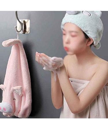 Cute Cartoon Pig Hair Turban Cap | Quick-Dry Microfiber Shower Bonnet for Girls | JoJo's Bizarre Adventure Black Edition - Buy Online on GoSupps.com