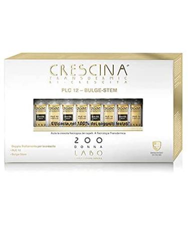 CRESCINA Plate Like PLC12 BULGE STEM Hair Regrowth 200 WOMEN 20 Vials