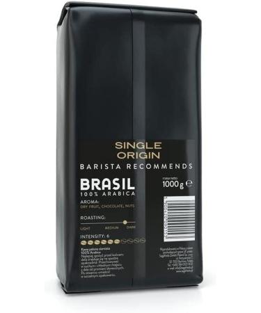 Segafredo Zanetti Whole Bean Coffee - Single Origin Brazil 100% Arabica - 1 KG - Barista Recommended | Rich Flavors of Dried Fruits Nuts & Chocolate - Buy Online on GoSupps.com
