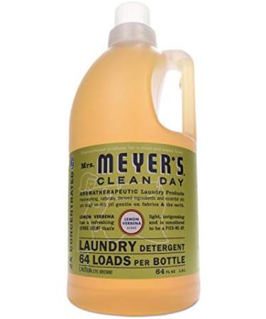 Mrs. Meyer's Laundry Detergent Lemon Verbena 64 OZ - Eco-Friendly Effective Stain Removal International Shipping Available - Buy Online on GoSupps.com