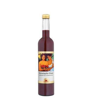 Dr.Jacob s pomegranate elixir 500 ml I highly concentrated in polyphenols 80% less sugar i Undacted fruity-dog pomegranate taste I 25 portions of fruit 500 ml (1 Pack)