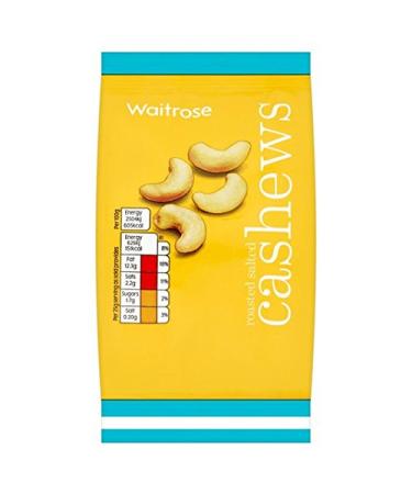 Waitrose Noix de cajou grill es sal es 100 g