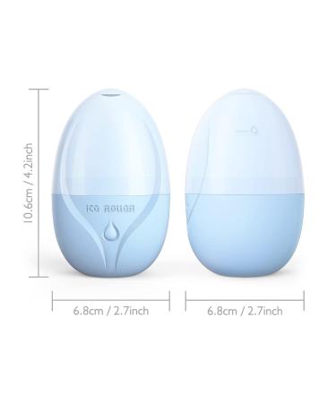 Rupifow Ice Roller for Face, Eyes, and Neck | Brighten Skin, Shrink Pores | Ice Face Roller with Reusable Silicone Ice Mold | Skin Roller for Face Care, Gua Sha & Massager (Blue) - Buy Online on GoSupps.com