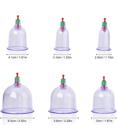 Premium Chinese Cupping Therapy Set with Pump - 12-Piece Transparent Massage Cups for Wrinkle Reduction (25x20x9 cm) - International Shipping Available - Buy Online on GoSupps.com