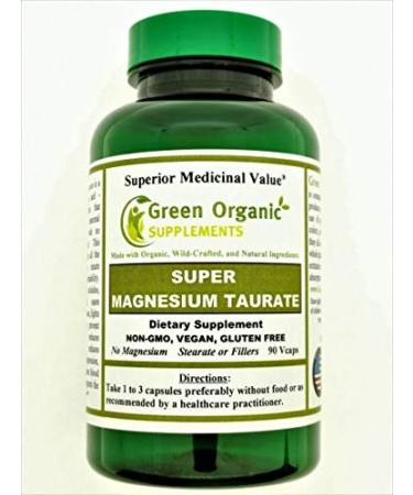Magnesium Taurate 90 VCaps High Absorbable Non-GMO Gluten-Free