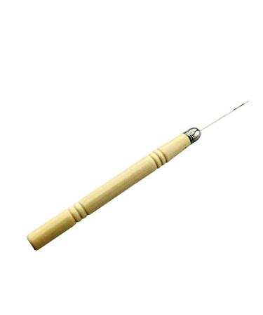 Lurrsoe Hair Extension Needle Hook Tool | Wooden Handle Crochet Hooks for DIY Hairstyles - International Shipping Available - Buy Online on GoSupps.com