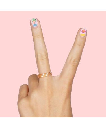 XO Fetti Kids Summer Nail Stickers - 484 Decals | Birthday Girl Pool Party Favors DIY Nail Art Transfer Kit - Buy Online on GoSupps.com