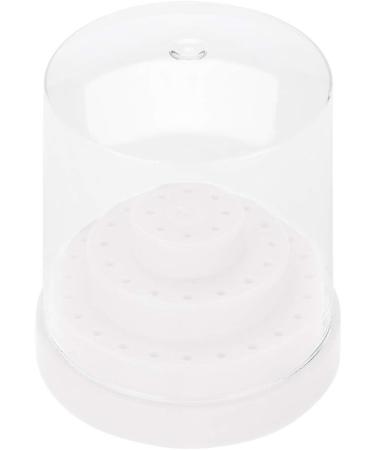 48 Holes Nail Art Plastic Nail Drill Stand Holder Convenient and Well-Organized for Grinding Carving Tools Salon Display Option (White) - Buy Online on GoSupps.com