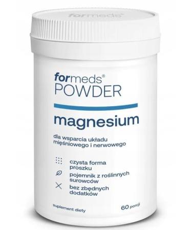 ForMeds POWDER Magnesium 930mg per serving of which 140 mg is pure magnesium memory concentration 60 servings