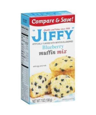 Jiffy Blueberry Muffin Mix 7-oz Boxes (Pack of 6) by Jiffy Blueberry 7 Ounce (Pack of 6)
