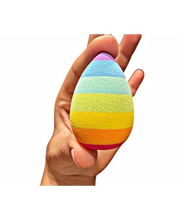 Rainbow Makeup Sponge - Latex-Free Tear Drop Applicator for Flawless Makeup Application - International Shipping Available - Buy Online on GoSupps.com