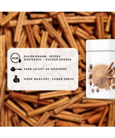 Premium Vegan Flavor Powder - Calorie-Reduced Aroma | Cinnamon | Zero Calorie 200g | Better Nutrition - Buy Online on GoSupps.com