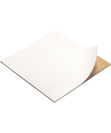 LWR CRAFTS Adhesive Back Cork Sheet 6 x 6 - Pack of 12 | Self-Adhesive Cork Tiles - Buy Online on GoSupps.com