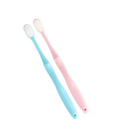 HOMSFOU 2pcs Nano Ultrafine Soft Toothbrush Care Japan Pregnant Woman