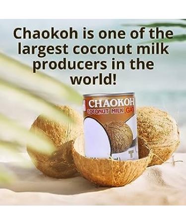 Chaokoh Coconut Milk 400ml - Pack of 6 | Premium Quality | Rich and Creamy | Pure and Natural | Premium Thai Coconut Milk - Buy Online on GoSupps.com
