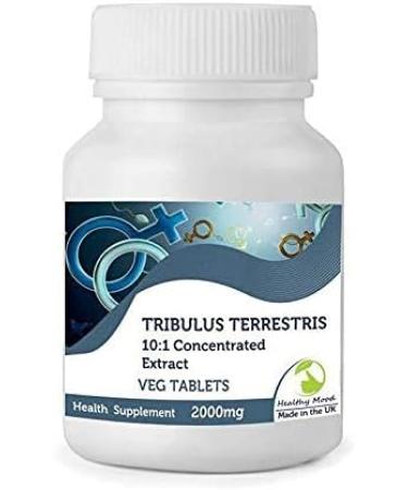 Tribulus Terrestris 2000mg 10:1 Concentrated Extract Veg 180 Tablets Health Supplements Nutrition Pills - Healthy Mood - Buy Online on GoSupps.com
