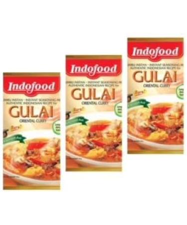 INDOFOOD BUMBU GULAI / INDOFOOD Oriental Curry Instant Seasoning Mix Halal ( 3X 45g ) - Buy Online on GoSupps.com
