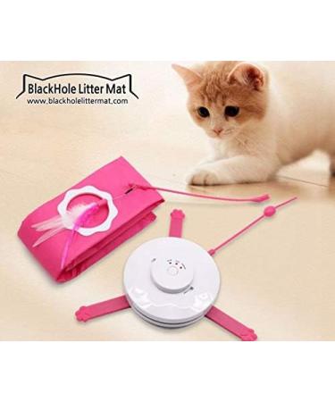 Blackhole Catch The Tail Cat Toy Interactive Play-Catch Electric Rotating Feather Motion Automatic Best Undercover Mouse Under Blanket Cat Toy - Buy Online on GoSupps.com