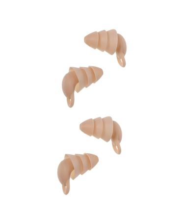 GLEAVI 2 Pairs Anti Noise Earplugs Silicone Gauges for Ears Sleeping Earbuds Noise- Proof Earplug Ear Plugs Hearing Protection Earplugs Anti-Noise Sleeping Earplugs Travel Ivoryx2pcs 1 Count (Pack of 1)