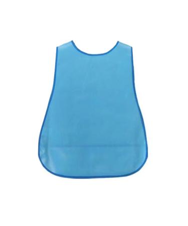 Yygmss silicone bibs for adults with collecting container waterproof extra long older men women women blue washable wipeable easy (1PCs)