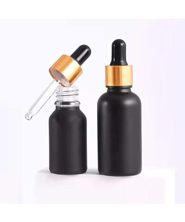 ZEOABSY 6 PiecesÂ 15mlÂ Empty Frosted Black/Gold Glass Dropper Bottles with Glass Pipette for Essence Essential Oil Elite Fluid Travel Cosmetics Storage Containers - Buy Online on GoSupps.com