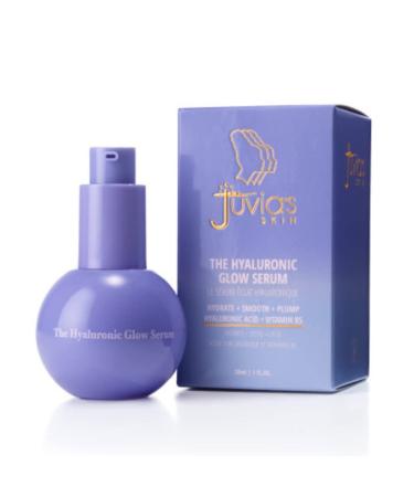 Juvia's Place The Hyaluronic Glow Serum 1 fl oz Hydrate Smooth Plump Glow Vitamin B5 Firm Retain Moisturize Reduce Fine Lines and Wrinkles