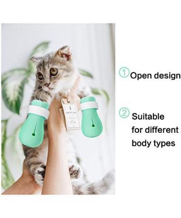 Fanme Anti-Scratch Cat Boots - Pet Grooming Silicone Paw Protector for Home Bathing & Shaving - Buy Online on GoSupps.com