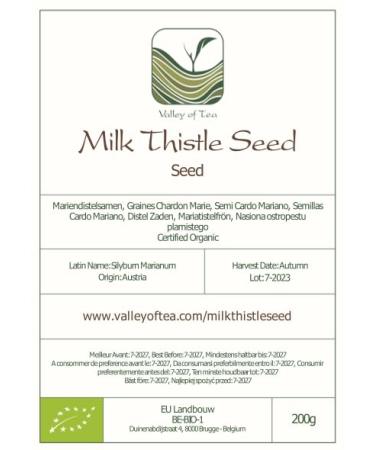 Milk Thistle Seed Organic Tea - Mariadistel Seeds - Silybum Marianum - Shou Mei Fi Milk Thistle Tea Milkthisel Organic Milk Thistle Liver Detox - Buy Online on GoSupps.com