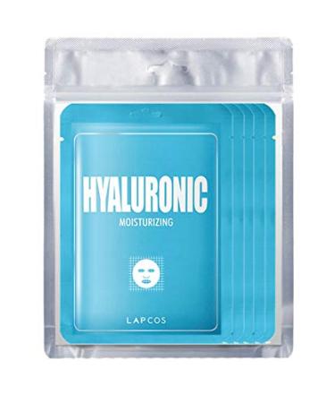 LAPCOS Hyaluronic Acid Sheet Mask 5-Pack - Daily Hydrating Face Mask for Nourished Skin | Korean Beauty Favorite - Buy Online on GoSupps.com