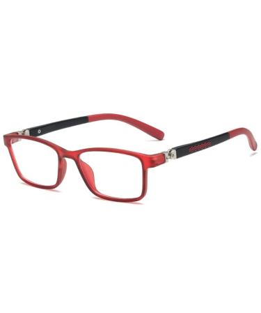 Huiouer blue lights blocking glasses for children anti blue reading glasses gaming glasses fashionable computer glasses for boys and girls glasses for children blue light blocking glasses for 4-year-old red