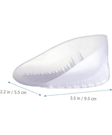 FRCOLOR U-Shaped Heel Pad Gel Inserts - Height Boosting Insoles for Men & Women - Transparent Heel Grips & Cups - 9.8x5.5CM Damping Half Pads for Comfort - Buy Online on GoSupps.com