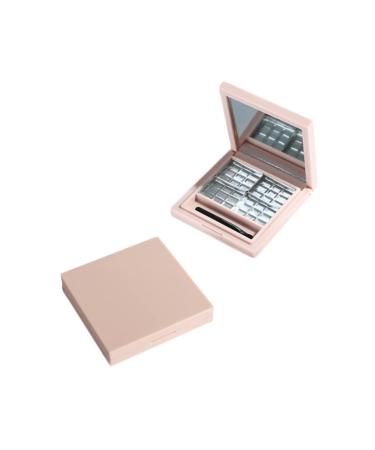 VINTORKY 2pcs Empty Eyeshadow Palette Makeup Pallette Empty Eyeshadow Dish Highlighters DIY Cosmetics Pink