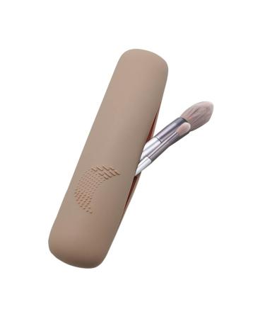 Travel Makeup Brush Holder Magnetic Anti-fall Out Silicon Portable Cosmetic Face Brushes Holder Soft and Sleek Makeup Tools Organizer for Travelgeneric