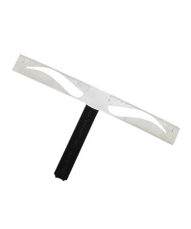 Didiseaon 1pc Eyebrow Template Eyebrow Shaping Stencil Eyebrow Ruler Stainless Steel Triangular Ruler Size 1 As Shown