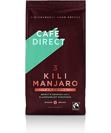 Cafedirect Kilimanjaro Beans - 227g - A bright and refreshing coffee grown on the fertile volcanic soils of Mount Kilimanjaro