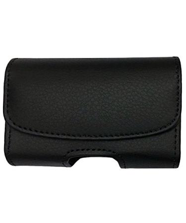 Classic Premium Pouch Case with Belt Clip for Tandem Insulin Pump (All Models: t:Slim / t:Slim G4 / t:Slim X2 / t:Flex ) - SNK Retail Packaging H1/BLACK