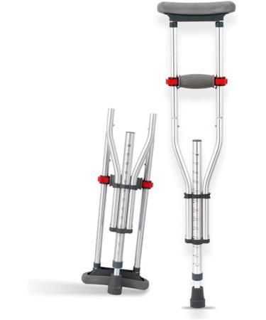 Crutches Fracture Underarm Telescopic Crutches Ankle Anti-Slip Cane Walking Aid for Young People with Injuries Smooth Sailing - Buy Online on GoSupps.com