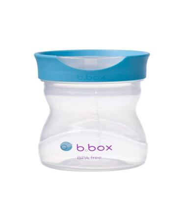 b.box Toddler Training Cup | Free Flow Opening  Great Transition from Sippy Cup to Big Kid Cup | BPA Free  Dishwasher safe | Ages 12+ months (Blueberry  8oz)